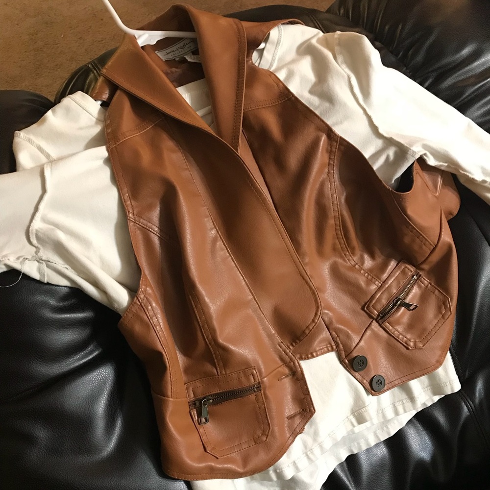 Faux letter vest